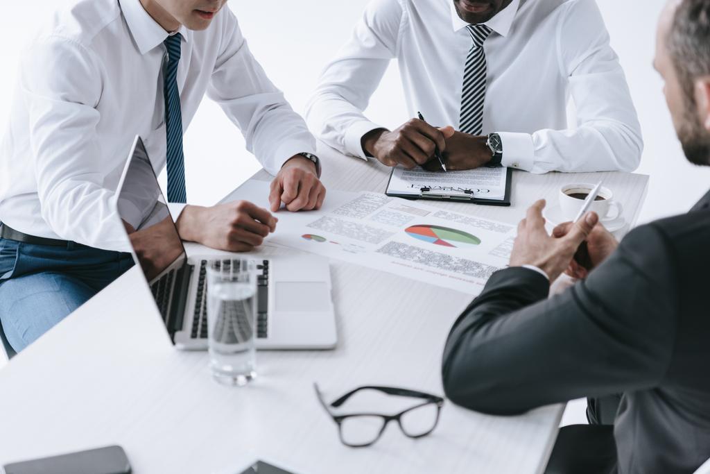 Meeting with client discussing the difference between a small business loan from a bank & a specialist lender