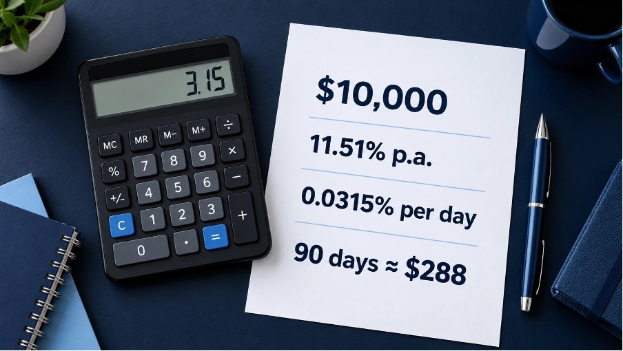 Calculating ATO GIC rates on a $10,000 tax debt