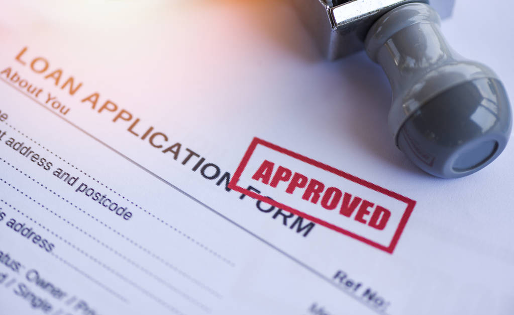 Stock Photo Loan Approval Financial Loan Application Form For Lender And B