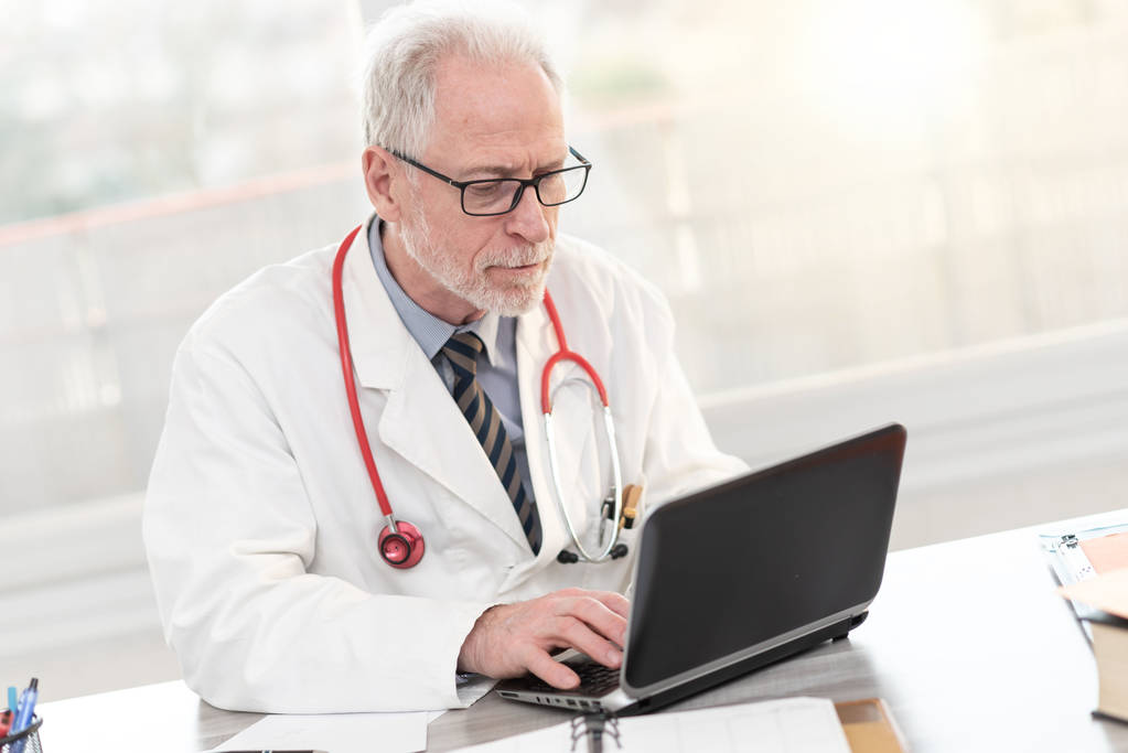 Doctor looking at business loans for doctors
