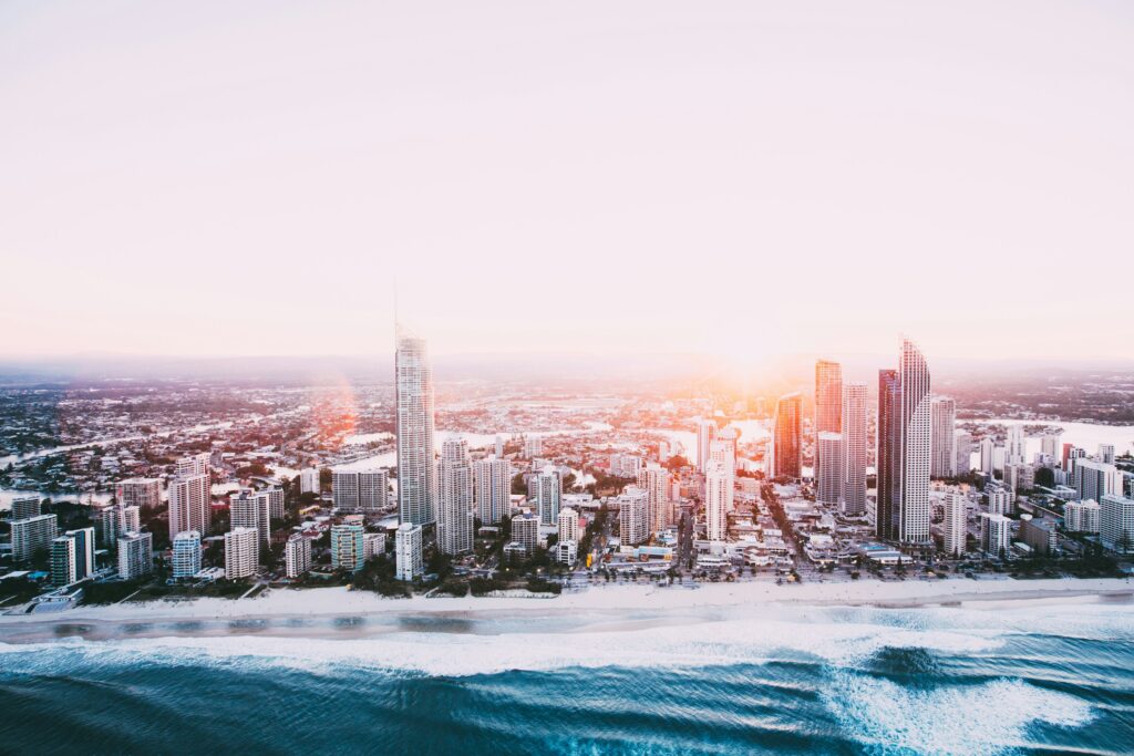 Gold Coast Skyline and Beach