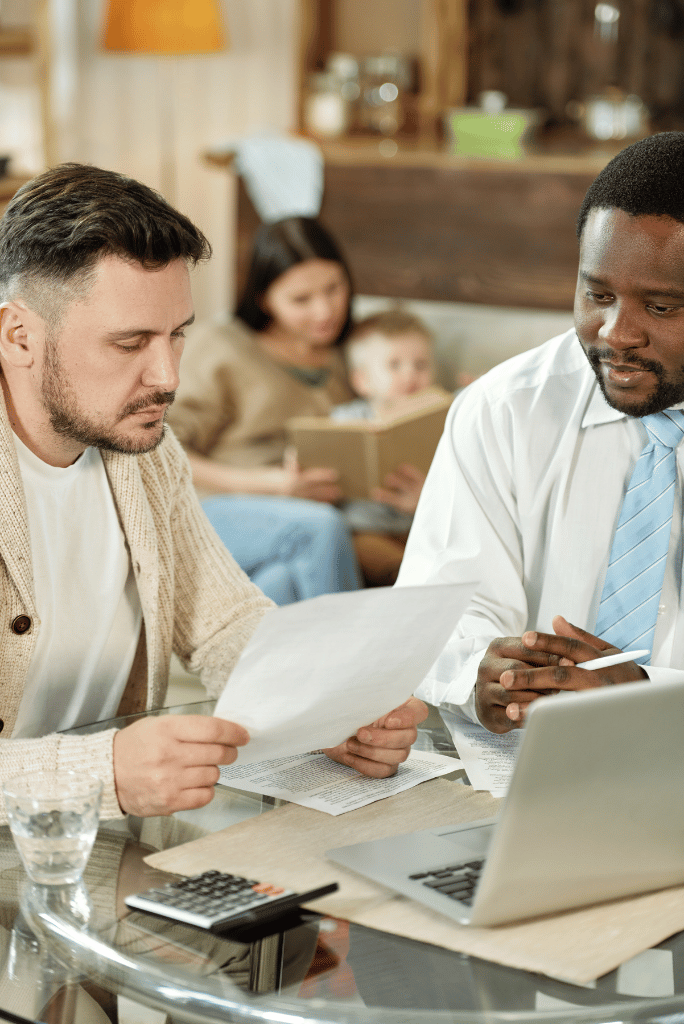 men having a meeting about business loans in Brisbane