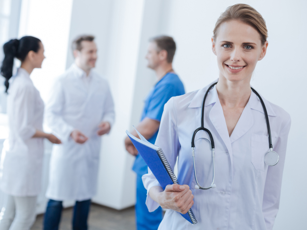 Allied health professionals posing for a photo