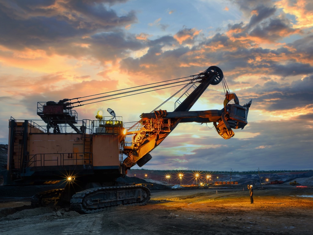 Photo of large construction equipment taken at dusk, equipment finance in Canberra