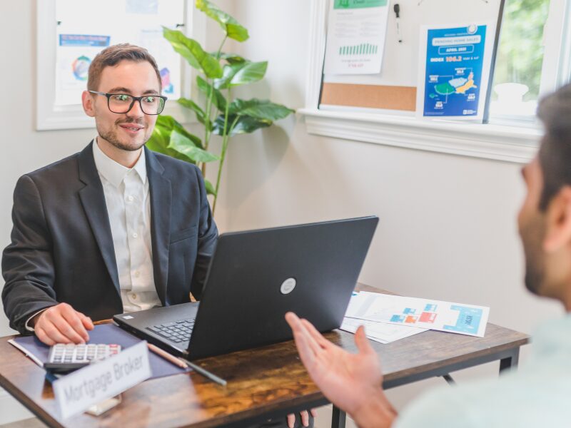 A mortgage broker discussed tax debt loan options with a business owner