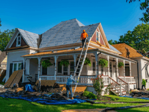 A residential home under construction
