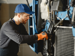 Worker for a mechanical services company